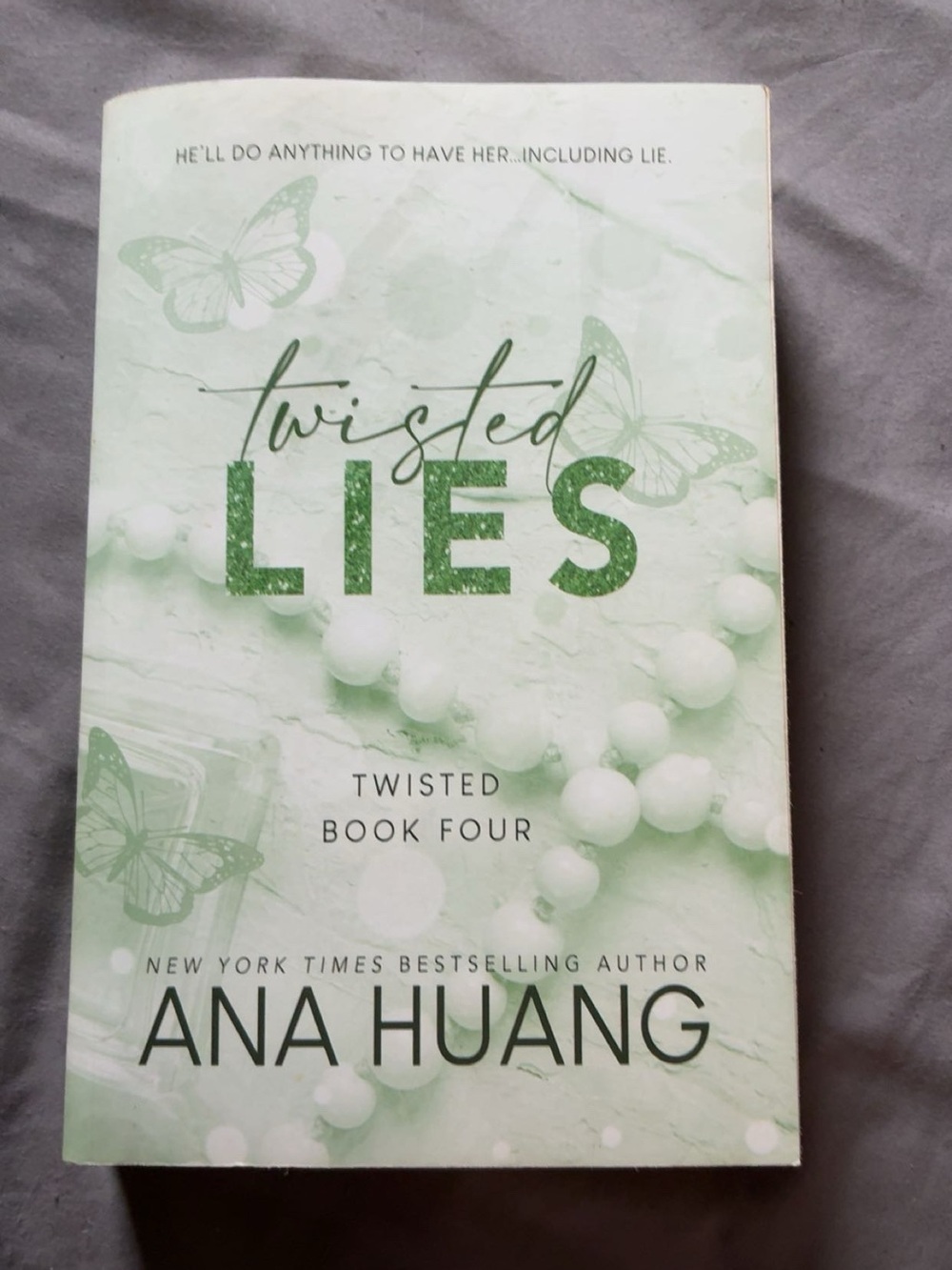 Twisted Lies by Ana Huang - Light Green Paperback